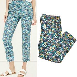 LOFT Cropped Floral Riviera Pants | Marisa Fit 10